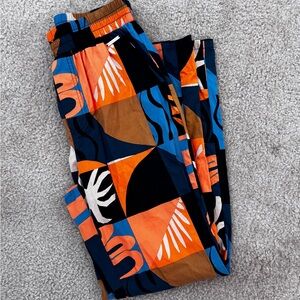 Vibrant Geometric Women's Trousers